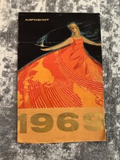 Vintage 1969 Aeroflot USSR Soviet Calendar Pages  Space Race Russian Airline picture
