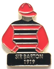 1919 Kentucky Derby Winner Sir Burton Jockey Silks Pin Horse Racing Memorabilia picture