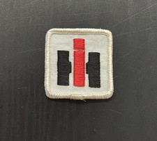 Vintage International Harvester Tractor Farm IH Logo Sew-On Patch 70s NOS picture