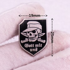 God with us lapel pin vintage black badge Germany wehrmacht brooch picture