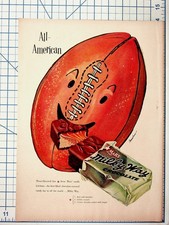 Vintage 1950s Milky Way Chocolate All-American Football Magazine Ad Bemelmans picture