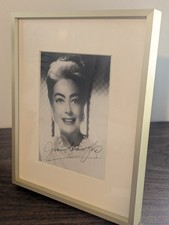 Joan Crawford Autograph In Brass Frame picture