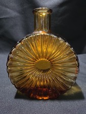 Vintage Sun Shape MCM Amber Glass Empoli 7.5