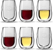 Moderna Artisan Series Double Wall Insulated 10 oz Wine Glasses, Set of 6 picture