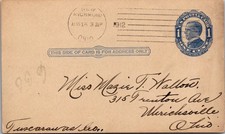 Miss Mazie T Wallow 1912 New Richmond OH Vintage Postal Mailing Card TPR16 picture