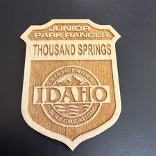 Junior Ranger Badge  National Park Thousand Springs IDAHO picture