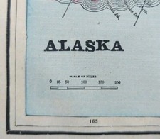 Vintage 1895 ALASKA Map 14