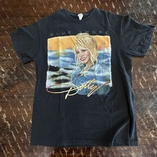 Dolly Parton 2014 Shirt Blue Smoke World Tour VTG Vintage Country Music U18.881 picture