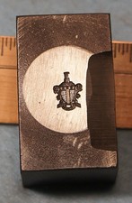 1916 ALPHA TAU OMEGA Fraternity Crest Pin STEEL STAMPING DIE Robbins RC413 picture