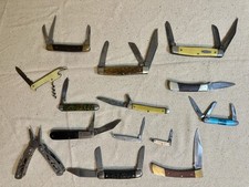 Vtg Pocket Knife Lot Barn Find Camillus Ka-Bar Hammer Brand Imperial Colonial picture