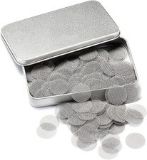 200 PCS 5/8 Inch Stainless Steel Pipe Screens, 5/8 Inch Metal Pipe Screen wit... picture