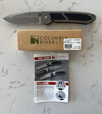 CRKT M18-14 Kit Carson AUS-8 Combo Edge Knife – Box – Discontinued NOS picture
