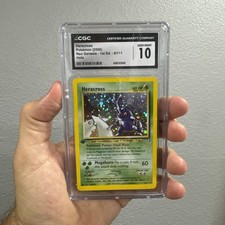 2000 POKÉMON NEO GENESIS - 1ST ED. HOLO #6/111 HERACROSS CGC 10 GEM MINT picture