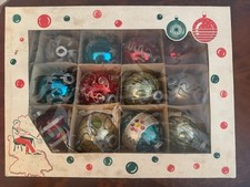 Vintage 1970's Glass Christmas Ornaments Made in West Germany Good Condition picture