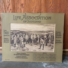 Golf 1901 Calendar for Life Association of Scotland golfing Michael Brown RARE picture