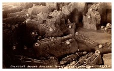 RPPC Dickson's Mound Builders Tombs Lewistown IL C1937-42 Postcard AF21 picture