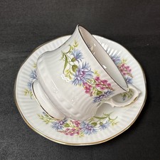 Clifton China BATCHLOR BUTTON AND HEATHER Cup and Saucer Set picture