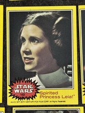 1977 topps STAR WARS yellow lot of 28 cards picture