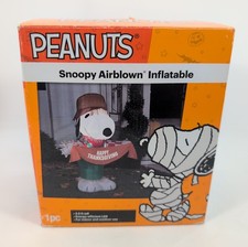 Gemmy 2015 Airblown Thanksgiving Inflatable 3.5ft Peanuts Snoopy as Scarecrow picture