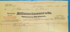 Antique  Ephemera Letterhead Billhead H.T. SIMON, GREGORY & CO. DRY GOODS 1888 picture