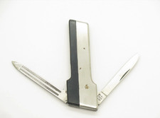 Vtg 1970s Vernco HiCV Black Angus Seki Japan Gentleman Folding Pocket Knife picture