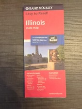 Illinois State Map Rand McNally 2014 Edition (77) (P7) picture