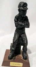 Vintage 1975 J. Kourey Coal Miner Statue Figurine JGK Specialty West Virginia 9