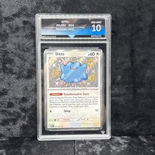 2024 POKEMON PAF EN-PALDEAN FATES SHINY RARE #201 DITTO GetGraded GG 10 Gem Mint picture