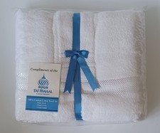 **Vtg 90s Trump Taj Mahal Casino Hotel Gift Towel Set Atlantic City NOS picture