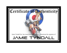 Jamie Tyndall PAPER COA **MUST PURCHASE ITEM BEFORE PURCHASING** picture