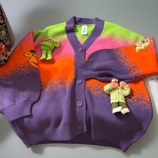NWT D23 Disney 2026 The Muppet Show Plush Cardigan Sweater 50th Anniversary 1X picture