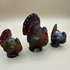 VTG Gurley Novelty Candles Turkey  Thanksgiving Set 3 USA Decor Table Fall picture