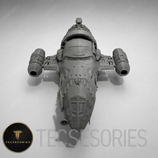 Firefly Serenity 6in Grey 3D Printed Ship Display Model Sci-Fi Collectible picture