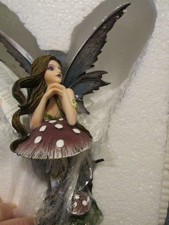 Pacific Giftware Fairyland Fairy girl with Toadstool Figurine NEW IN BOX 9734 picture