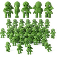 Weysat 50 Pcs Army Men Action Figure Bulk Small Green Army Men picture