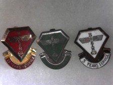 Very Rare Early Boeing Service Pins 15 year 10k 10 year Sterling 5 Year sterling picture