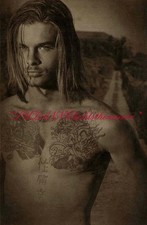 RARE VINTAGE GREG GORMAN GREG KNUDSON TATTOO PLATINUM GUM PRINT LARGE PHOTO GAY picture