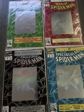 AMAZING SPIDER-MAN #365 Newsstand, SPECTACULAR 189, WEB Of 90 & 26 Hologram Set picture