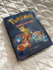 Vintage Pokemon Card Album Folder Wizards of the Coast 1999 4 pocket hardcover picture