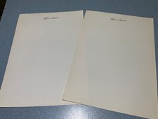2 FULGENCIO BATISTA 1950’s President/Dictator of Cuba Stationery 2 SHEET FREE SH picture