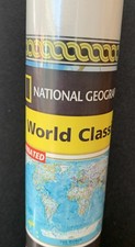 National Geographic World Laminated Map New 43.5x X 30.5 2019 picture