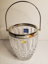 Vintage FB Rogers Silver Company 24% Lead Crystal Ice Bucket picture