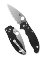 Spyderco Manix 2 Folding Knife C101GP2 Plain Edge MagnaMax Blade Black G-10 picture
