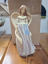 Foundations by Enesco Patriotic Angel Flag Figurine Karen Hahn 4024907 2010 picture
