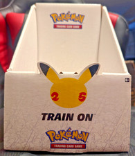 RARE Pokemon: 25th Anniversary Pikachu Logo empty Display Box TCG picture