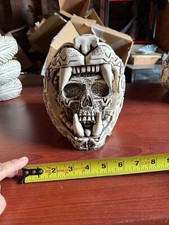 Jaguar Skull Warrior Mayan or Aztec Statue, Mexica Warrior, 8