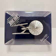 Rawcliffe Star Trek USS Enterprise Fine Pewter Space Ship Collectible Replica picture