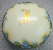 Antique Limoges T&V France Porcelain Floral Vanity/Powder Dresser Bowl 7.5