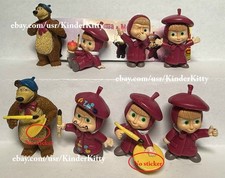 Masha and the Bear Artists Kinder Surprise series complete set Chupa Chups toy picture