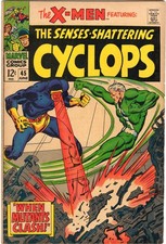 X-Men 45 1968 Marvel Comics VG 4.0 Magneto Quicksilver Cyclops Marvel Girl Toad picture